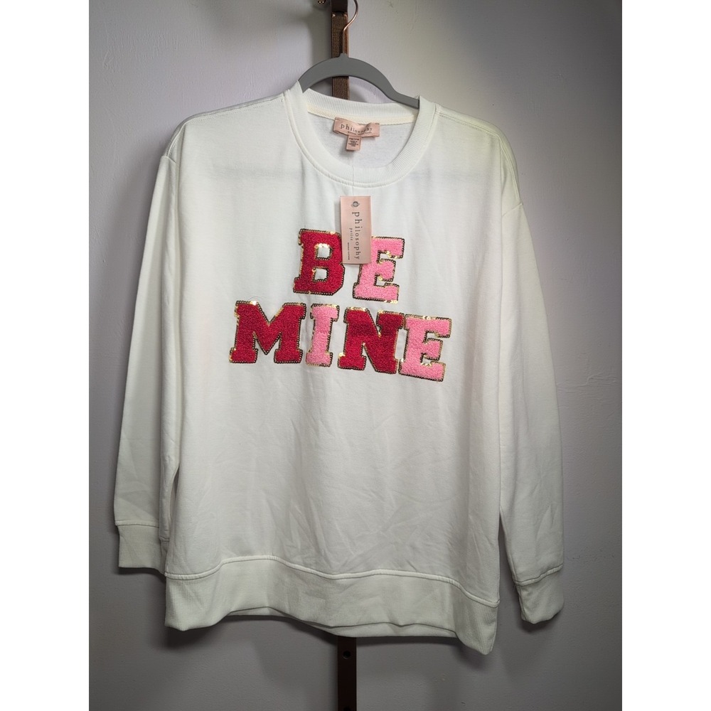 New Philosophy PM/TPM Be Mine‎ Valentine Long Sleeve Sweatshirt